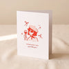 Effortlessly Chic friendship card by Dahlia Press on a natural cotton backdrop