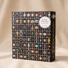 Iconic Watches Puzzle, 500 Pieces on a natural cotton backdrop