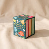 Tea Lover's Mini Book Set on a natural cotton backdrop