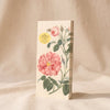 John Derian Everything Roses Notepad on a natural cotton backdrop