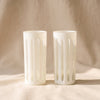 Empire Highball Glasses, Set of 2, Powder, on a natural cotton backdrop
