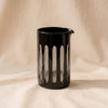 Empire Cocktail Mixing Glass, Tuxedo, on a natural cotton backdrop