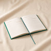 The Book Club reading journal by Printworks shown open