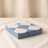 Reverra leather chess set by Printworks closed at an angle