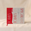 Todays Special recipe book by Printworks in its slipcase on a natural cotton backdrop