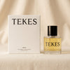 Arava eau de parfum by TEKES on a natural cotton backdrop