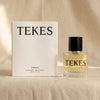 Eversun eau de parfum by TEKES on a natural cotton backdrop