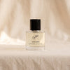 Yafo Suede eau de parfum by TEKES back label with scent notes