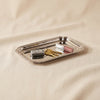 Fluted Serving Tray, Polished Nickel, 12.5"