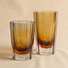Corvatsch tonal vase 6.75 inch by Zodax alternate view on a natural cotton backdrop