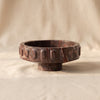 Marbella marble bowl by Zodax second alternate view on a natural cotton backdrop
