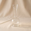 Vendome glass vase 9.5 inch by Zodax on a natural cotton backdrop